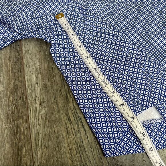 NWT Swing Control Masters Tummy Control Maria Blue Geometric Golf Shorts Size 8 - Picture 7 of 12